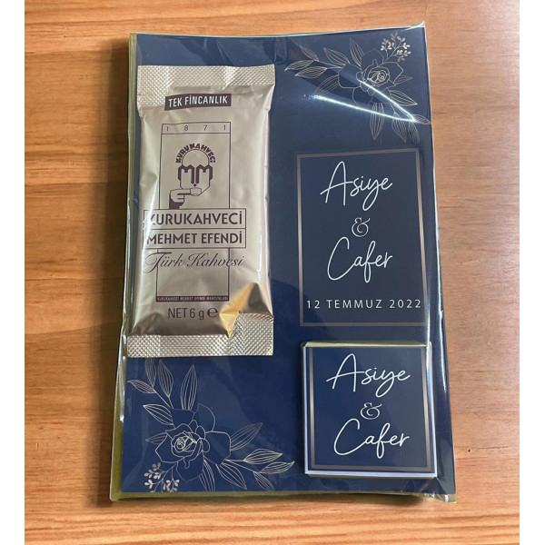 Söz, Nişan, Kız İsteme Kahve ve Çikolata Kart 30 Adet (010)