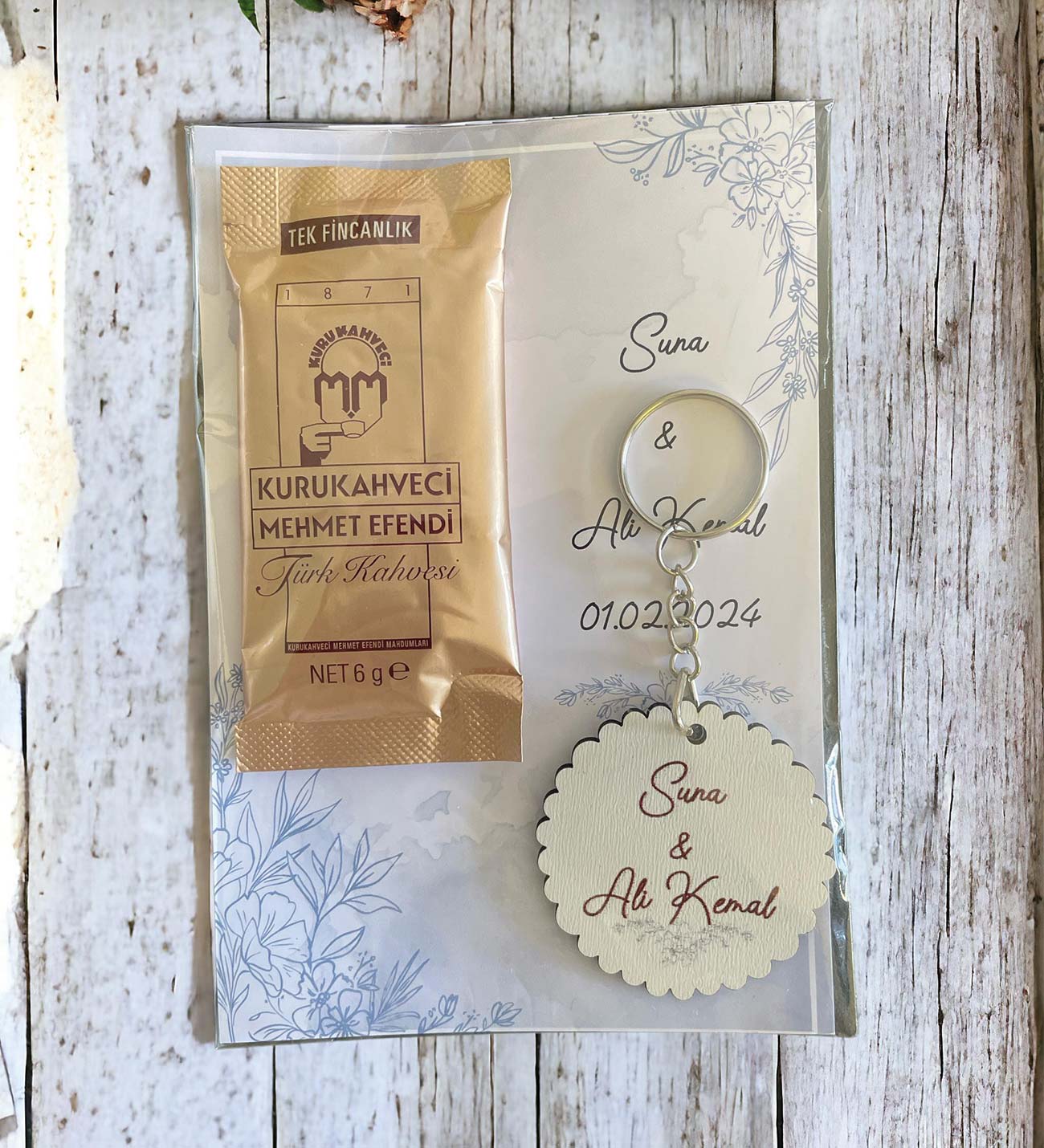 Söz, Nişan, Kız İsteme Kahve ve Anahtarlık Kart Hediyelik 30 Adet (001)