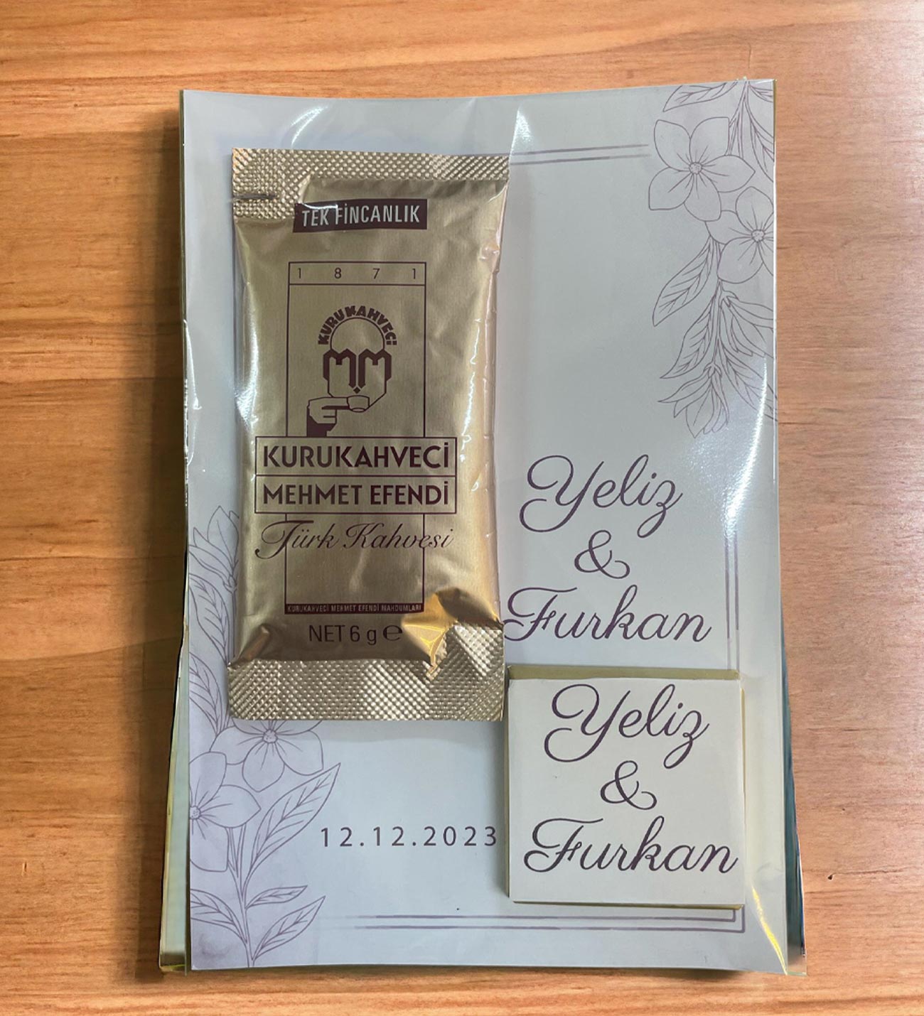 Söz, Nişan, Kız İsteme Kahve ve Çikolata Kart 30 Adet (008)