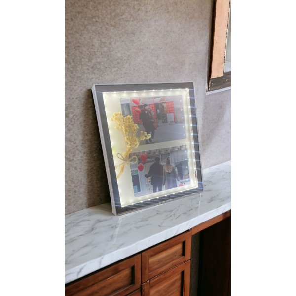 Sihirli Ayna Ledli Fotoğraf Çerçevesi Dikdörtgen