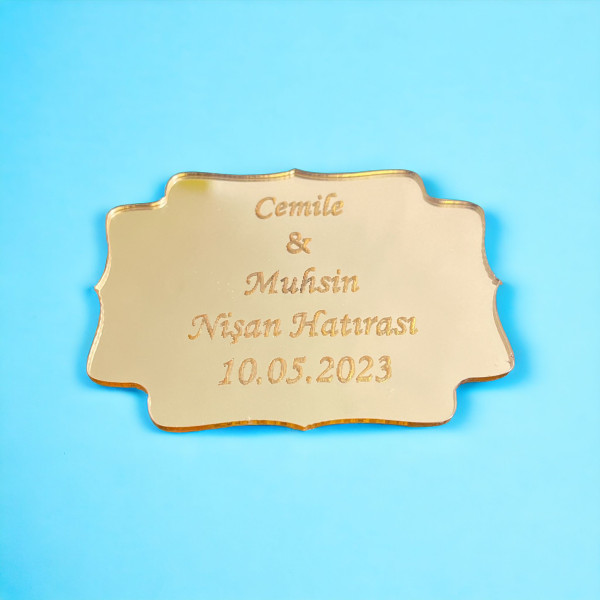 Söz Nişan Düğün Hediyesi Pleksi Magnet 002