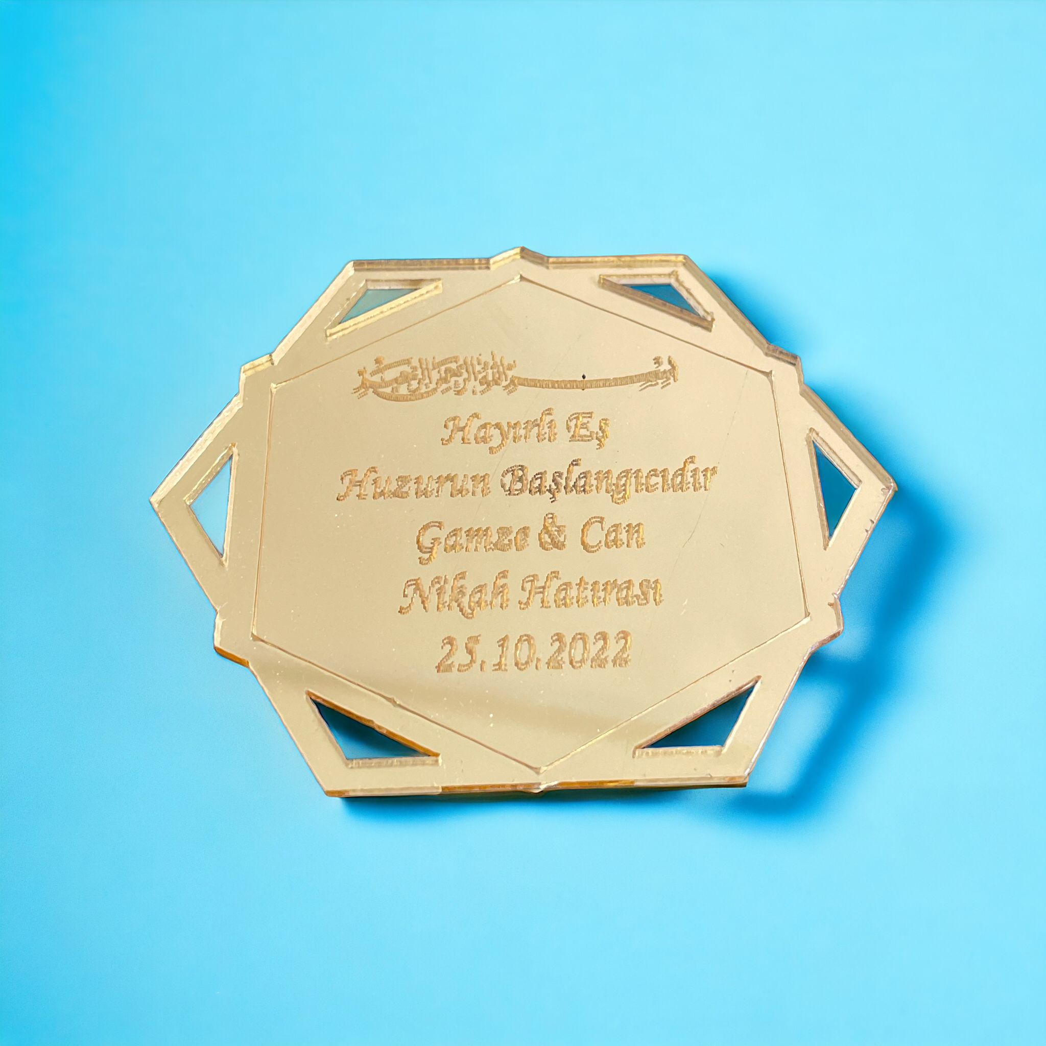 Söz Nişan Düğün Hediyesi Pleksi Magnet 003