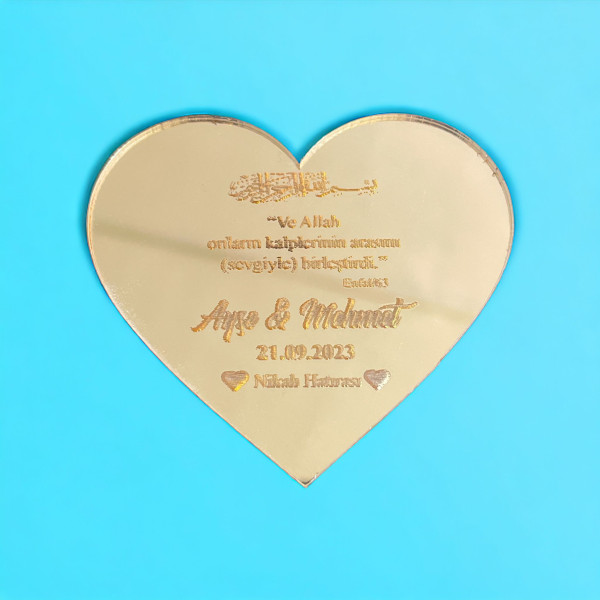 Söz Nişan Düğün Hediyesi Pleksi Magnet 004