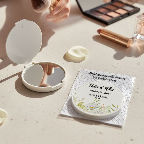 Söz - Nişan - Nikah Hediyesi Kapaklı Ayna 013