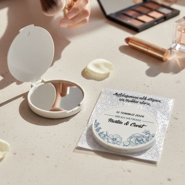 Söz - Nişan - Nikah Hediyesi Kapaklı Ayna 014