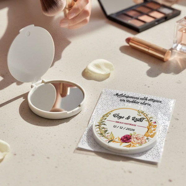 Söz - Nişan - Nikah Hediyesi Kapaklı Ayna 015
