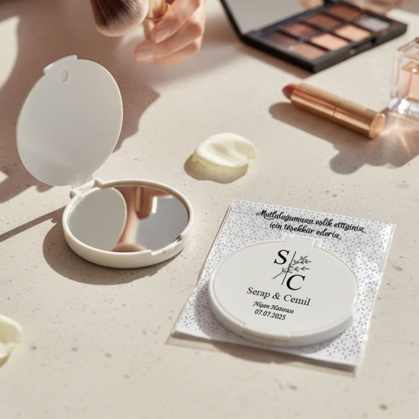 Söz - Nişan - Nikah Hediyesi Kapaklı Ayna 003