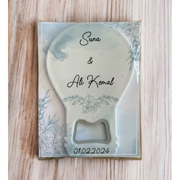 Nikah - Düğün - Nişan Balon Açacak Magnet Hediyesi 30 adet 005