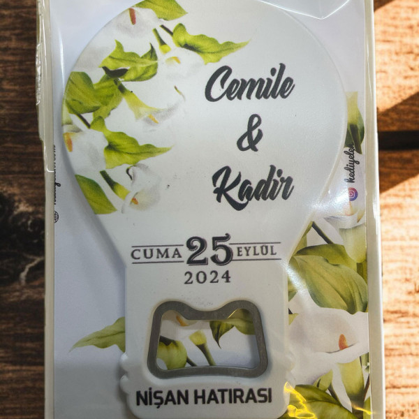Söz, Nişan, Nikah, Düğün Hediyesi Balon Açacak Magnet Kart ve Ambalajlı Tek Tek (blnmg1)