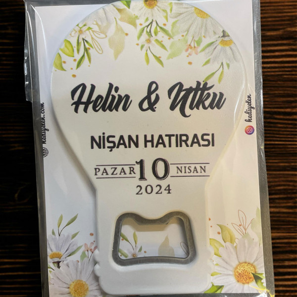 Söz, Nişan, Nikah, Düğün Hediyesi Balon Açacak Magnet Kart ve Ambalajlı Tek Tek (blnmg10)