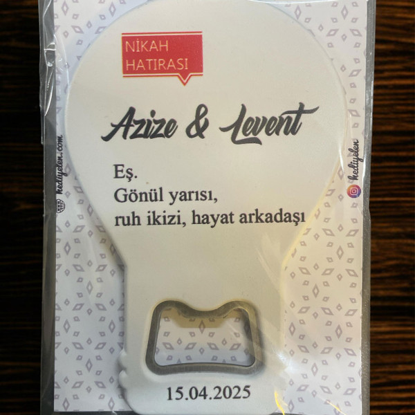 Söz, Nişan, Nikah, Düğün Hediyesi Balon Açacak Magnet Kart ve Ambalajlı Tek Tek (blnmg11)