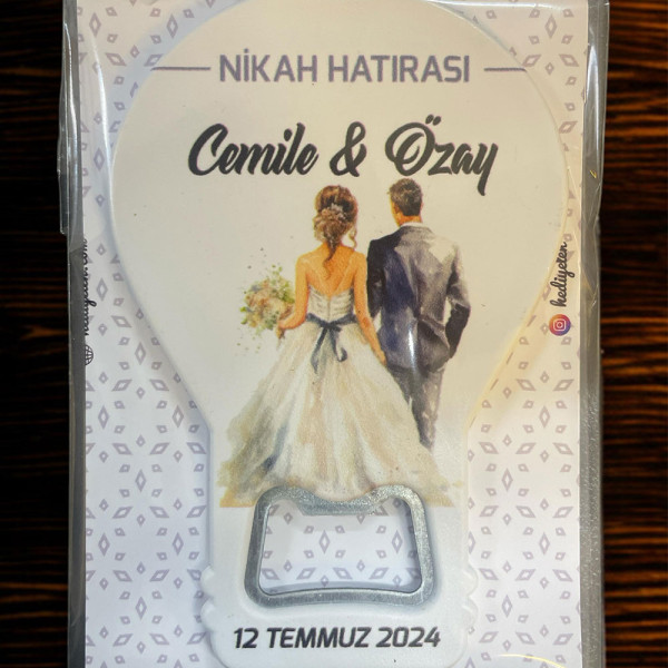 Söz, Nişan, Nikah, Düğün Hediyesi Balon Açacak Magnet Kart ve Ambalajlı Tek Tek (blnmg13)