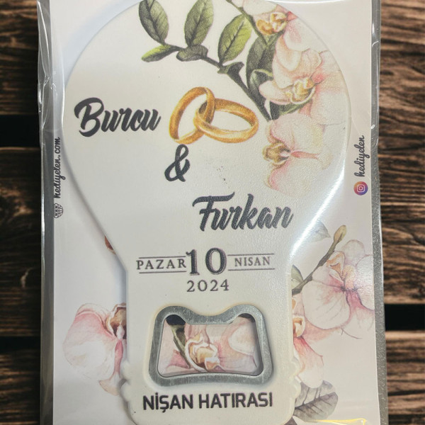 Söz, Nişan, Nikah, Düğün Hediyesi Balon Açacak Magnet Kart ve Ambalajlı Tek Tek (blnmg3)