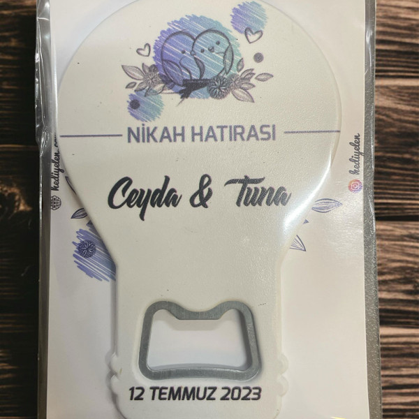 Söz, Nişan, Nikah, Düğün Hediyesi Balon Açacak Magnet Kart ve Ambalajlı Tek Tek (blnmg4)