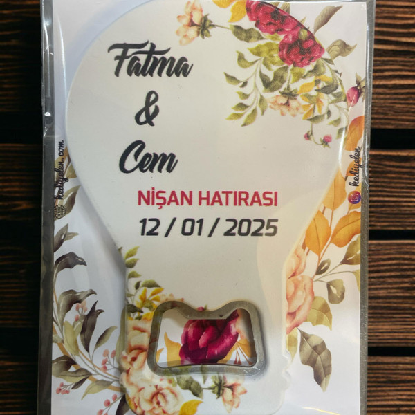 Söz, Nişan, Nikah, Düğün Hediyesi Balon Açacak Magnet Kart ve Ambalajlı Tek Tek (blnmg7)