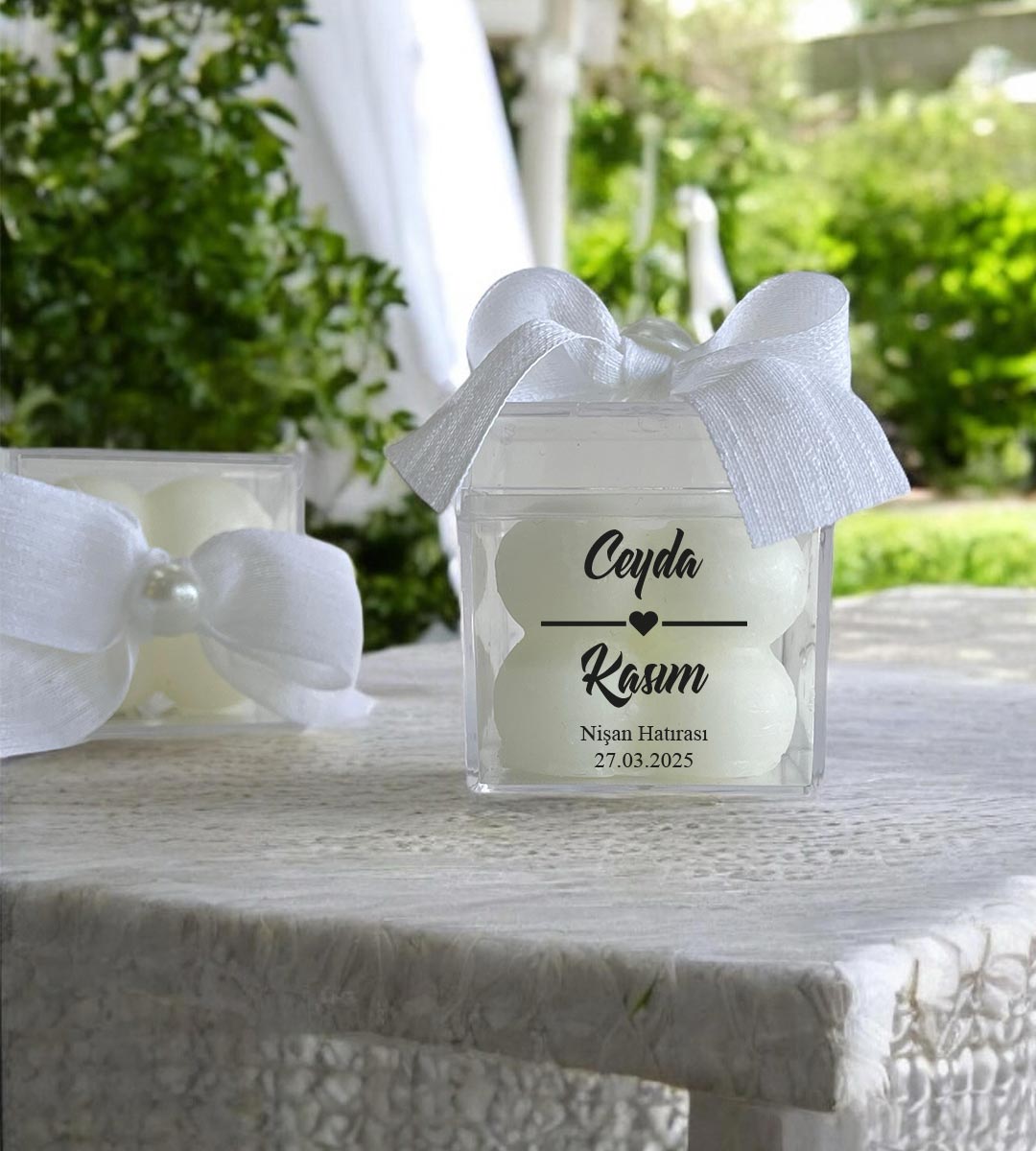 Nikah - Nişan - Söz Hediyesi Bubble Mum Mika Kutu İçinde Hediyelik (30 Adet) Nikah - Nişan - Söz Hediyesi Bubble Mum Mika Kutu İçinde Hediyelik (30 Adet)