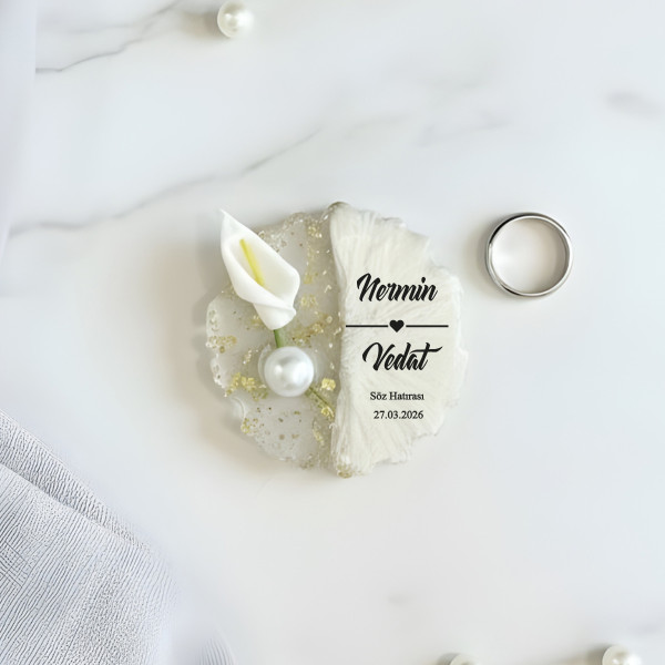  Epoksi Magnet Gala Çiçek Süslemeli 