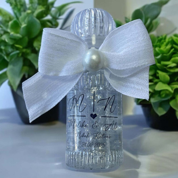 Söz - Nişan -Nikah Hediyesi Simli ve İncili Kolonya (30 Adet) 017