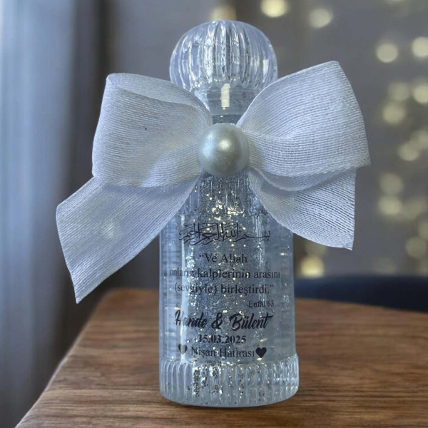 Söz - Nişan -Nikah Hediyesi Simli ve İncili Kolonya (30 Adet) 018