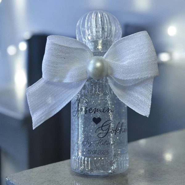 Söz - Nişan -Nikah Hediyesi Simli ve İncili Kolonya (30 Adet) 019