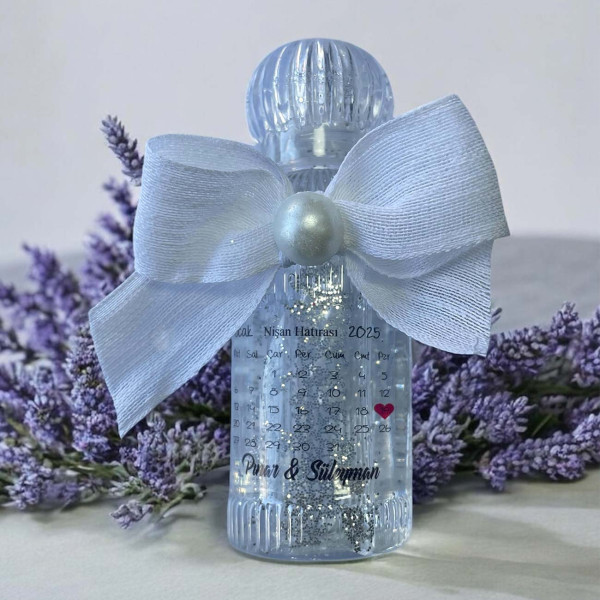 Söz - Nişan -Nikah Hediyesi Simli ve İncili Kolonya (30 Adet) 022