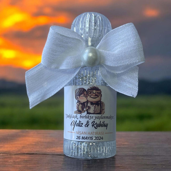 Söz - Nişan -Nikah Hediyesi Simli ve İncili Kolonya (30 Adet) 023