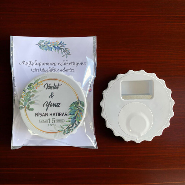Nişan, Nikah, Düğün Hediyesi Kapak Açacak Magnet Kart ve Ambalajlı Tek Tek (kpkmg3)