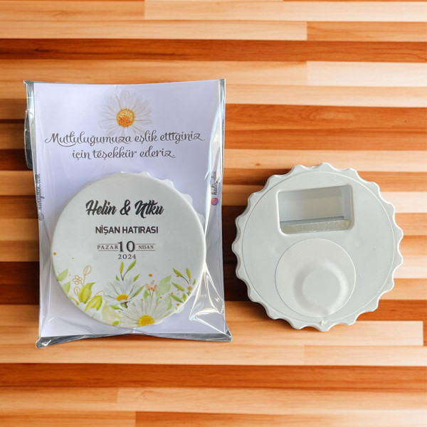 Nişan, Nikah, Düğün Hediyesi Kapak Açacak Magnet Kart ve Ambalajlı Tek Tek (kpkmg6)