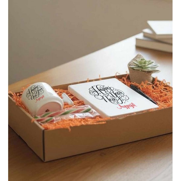 Yılbaşı Hediyesi Sukulentli Kişiye Özel Hediyelik Set