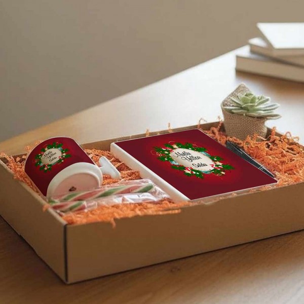 Yılbaşı Hediyesi Sukulentli Mutlu Yıllar İsimli Hediyelik Set