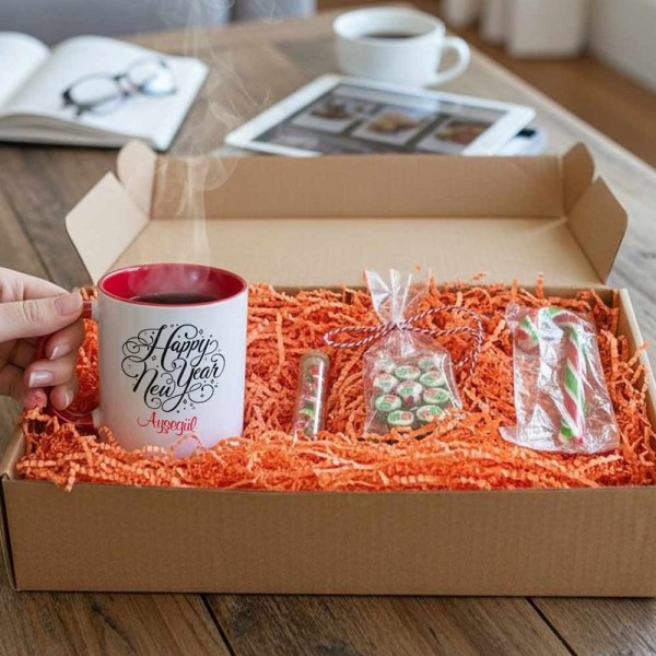 Yılbaşı Hediyesi Happy New Year 3 Farklı Şekerlemeli Hediye Seti