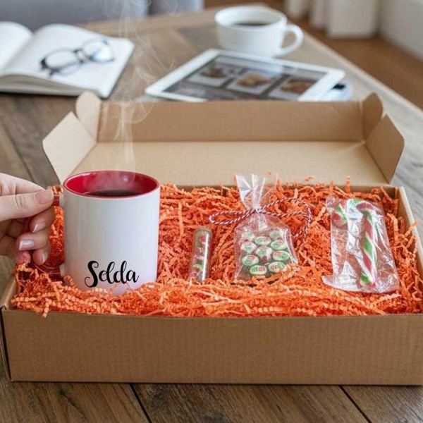 Kişiye Özel Yılbaşı Hediyesi Şekerlemeli Hediye Seti