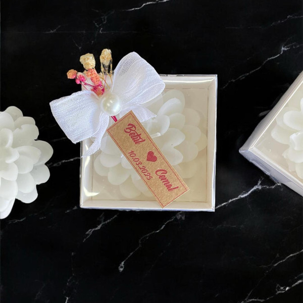 Söz, Nişan, Düğün Hediyesi Lotus Mum (30 Adet)