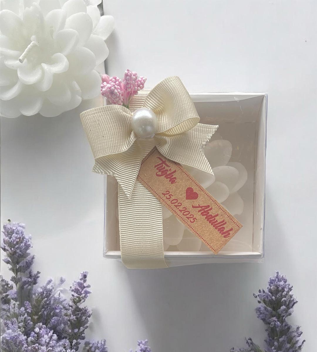 Söz, Nişan, Düğün Hediyesi Lotus Mum 2 (30 Adet) Söz, Nişan, Düğün Hediyesi Lotus Mum 2 (30 Adet)