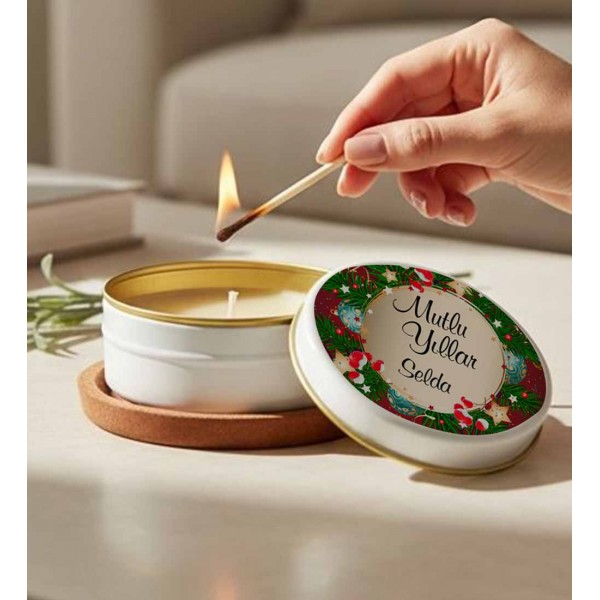 Yılbaşı Hediyesi İsimli Mum
