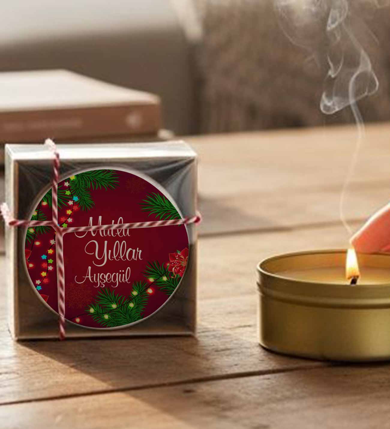 Yeni Yıl Hediyesi Kişiye Özel Mum
