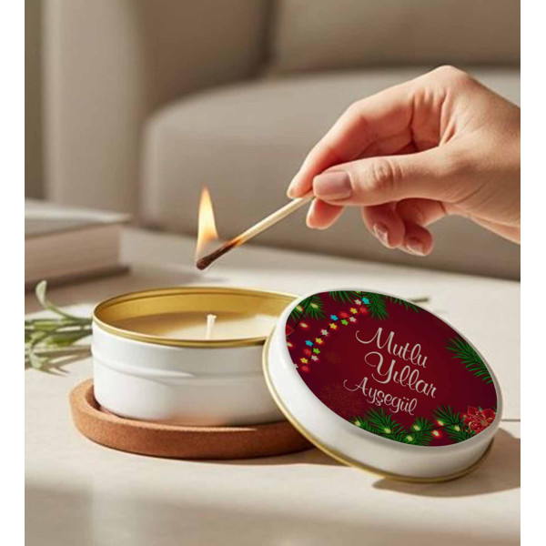Yeni Yıl Hediyesi Kişiye Özel Mum