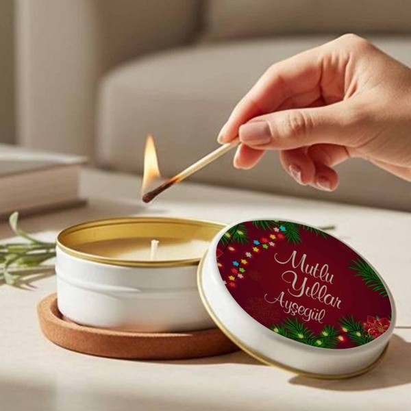 Yeni Yıl Hediyesi Kişiye Özel Mum
