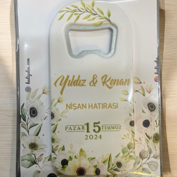 Söz, Nişan, Nikah, Düğün Hediyesi Açacak Magnet Kart ve Ambalajlı Tek Tek (uznmg11)