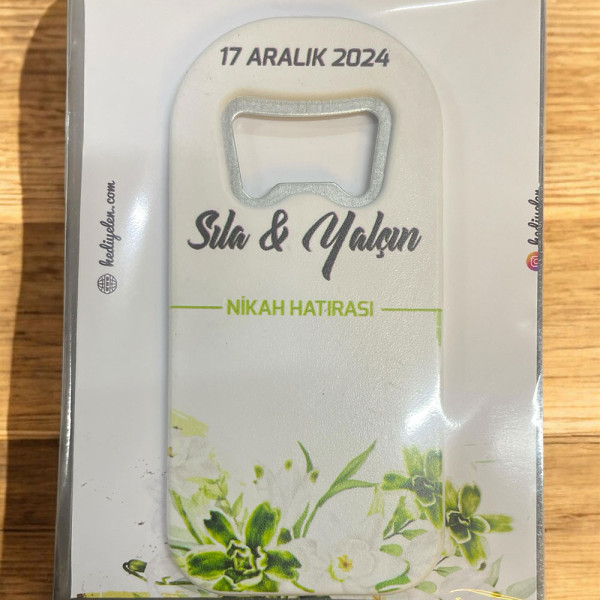 Söz, Nişan, Nikah, Düğün Hediyesi Açacak Magnet Kart ve Ambalajlı Tek Tek (uznmg14)