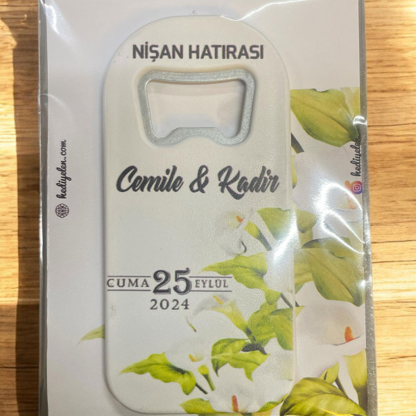 Söz, Nişan, Nikah, Düğün Hediyesi Açacak Magnet Kart ve Ambalajlı Tek Tek (uznmg15)