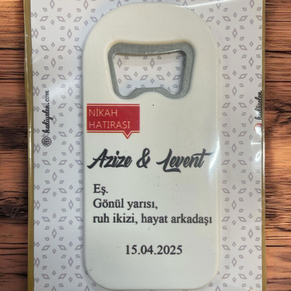 Söz, Nişan, Nikah, Düğün Hediyesi Açacak Magnet Kart ve Ambalajlı Tek Tek (uznmg2)