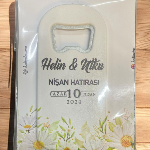 Söz, Nişan, Nikah, Düğün Hediyesi Açacak Magnet Kart ve Ambalajlı Tek Tek (uznmg6)