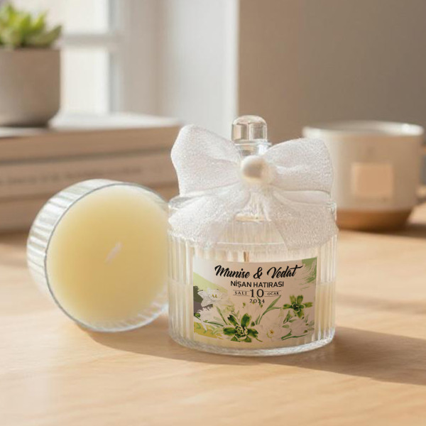 Söz - Nişan - Nikah Hediyesi Şekerlik Mum 011 Söz - Nişan - Nikah Hediyesi Şekerlik Mum 011