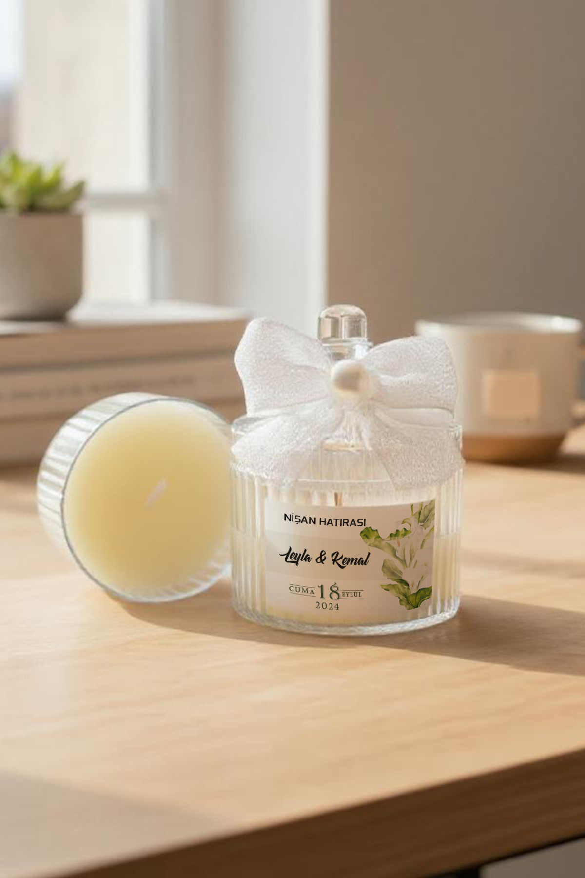 Söz - Nişan - Nikah Hediyesi Şekerlik Mum 012 Söz - Nişan - Nikah Hediyesi Şekerlik Mum 012