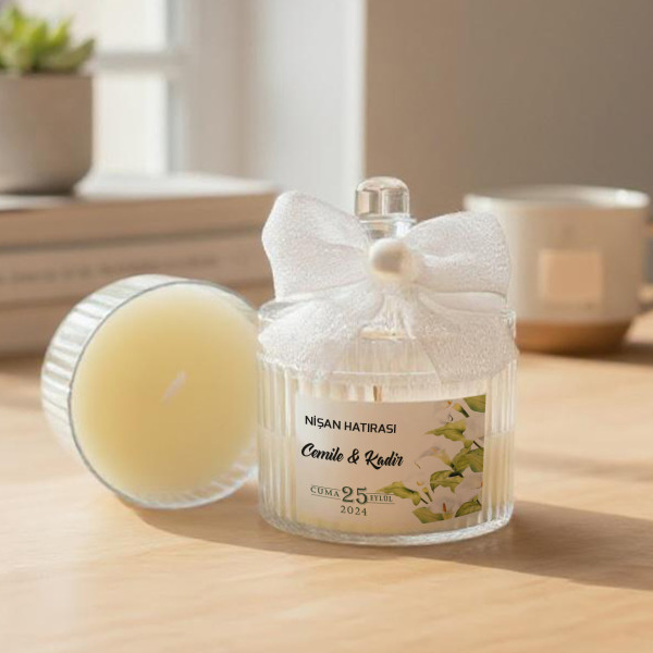 Söz - Nişan - Nikah Hediyesi Şekerlik Mum 013 Söz - Nişan - Nikah Hediyesi Şekerlik Mum 013