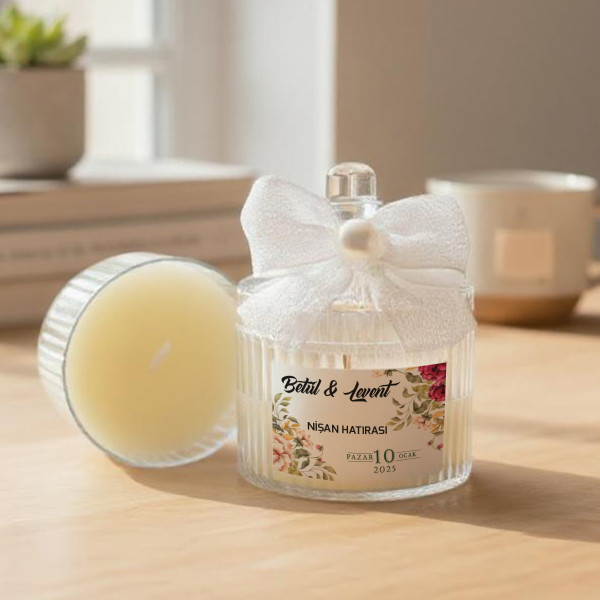 Söz - Nişan - Nikah Hediyesi Şekerlik Mum 014 Söz - Nişan - Nikah Hediyesi Şekerlik Mum 014