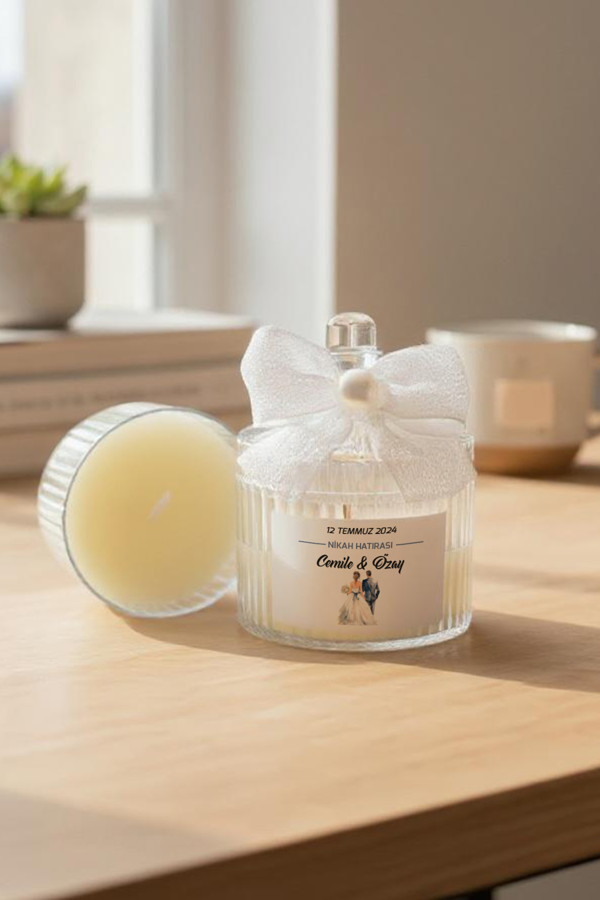 Söz - Nişan - Nikah Hediyesi Şekerlik Mum 003