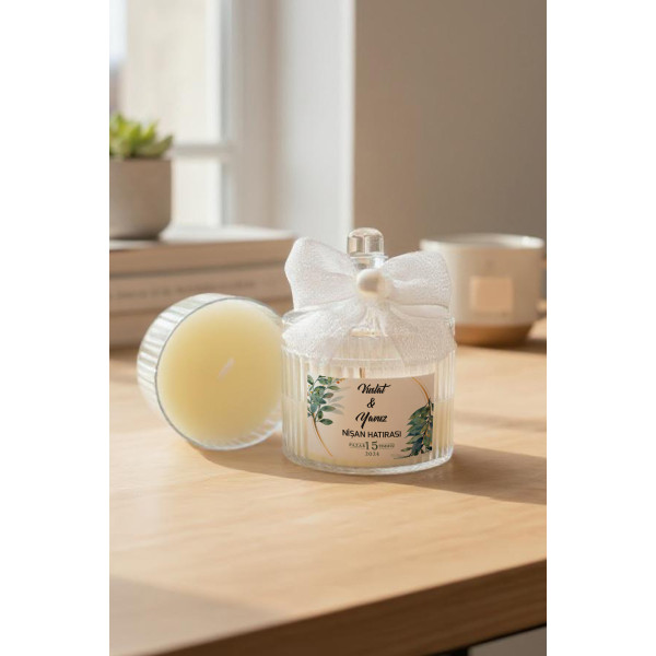 Söz - Nişan - Nikah Hediyesi Şekerlik Mum 007