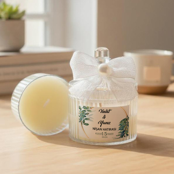 Söz - Nişan - Nikah Hediyesi Şekerlik Mum 007 Söz - Nişan - Nikah Hediyesi Şekerlik Mum 007